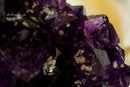 Deep Purple Amethyst Cluster with Cristobalite Inclusions, Aaa Quality collective