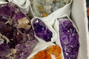 Amethyst Flat Box of Rare and Collectible Amethysts collective