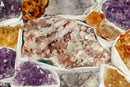 Amethyst, Citrine and Pink Amethyst Clusters Flat Box collective