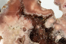 Aaa Pink Amethyst Geode with Red and Pink Amethyst Druzy, Rare collective
