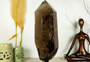 X Large Natural Dark Smoky Quartz on Stand, Raw, Aa Quality collective