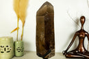 X Large Natural Dark Smoky Quartz on Stand, Raw, Aa Quality collective
