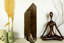 X Large Natural Dark Smoky Quartz on Stand, Raw, Aa Quality collective