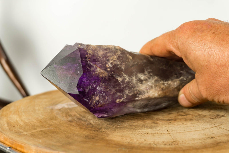 X-Large Bahia Amethyst Scepter with Phantoms, Dragon Tooth Amethyst i_did