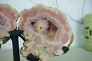 Small Pink Amethyst Geode Wings, Butterfly Angel Wings collective