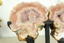 Small Pink Amethyst Geode Wings, Butterfly Angel Wings collective