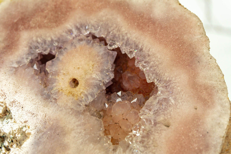 Small Pink Amethyst Geode Wings, Butterfly Angel Wings collective