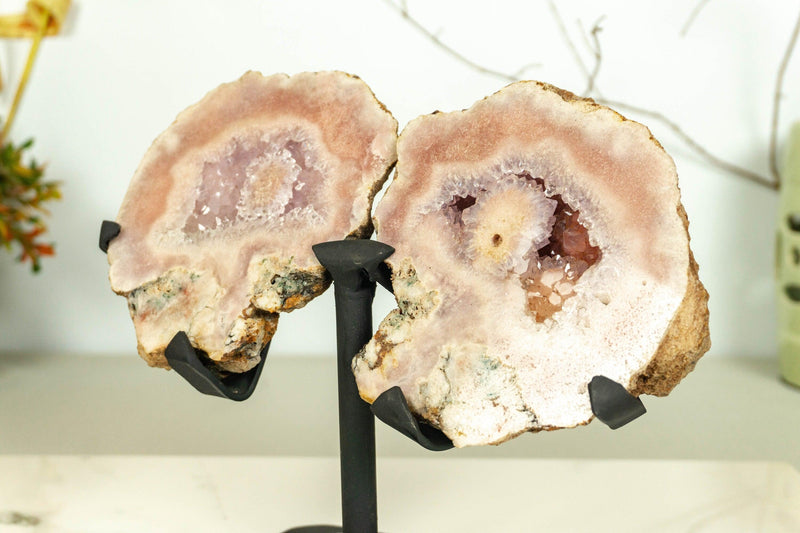 Small Pink Amethyst Geode Wings, Butterfly Angel Wings collective