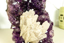 Amethyst Cluster, Deep Purple with Calcite Inclusions collective