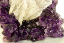 Amethyst Cluster, Deep Purple with Calcite Inclusions collective