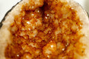 Small Citrine Crystal Geode with Stalactite Flowers, Deep Orange Citrine collective