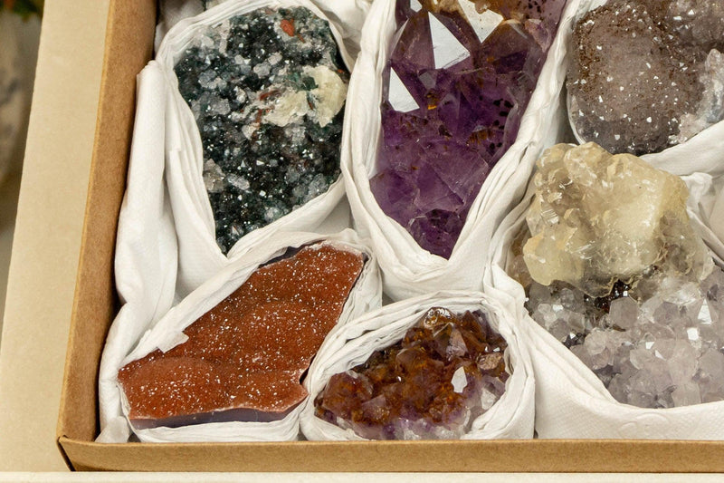 Amethyst Flat Box of Rare and Collectible Amethysts collective