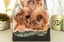 Pink Amethyst Geode with Pink Quartz Druzy, Rare Collector Grade collective