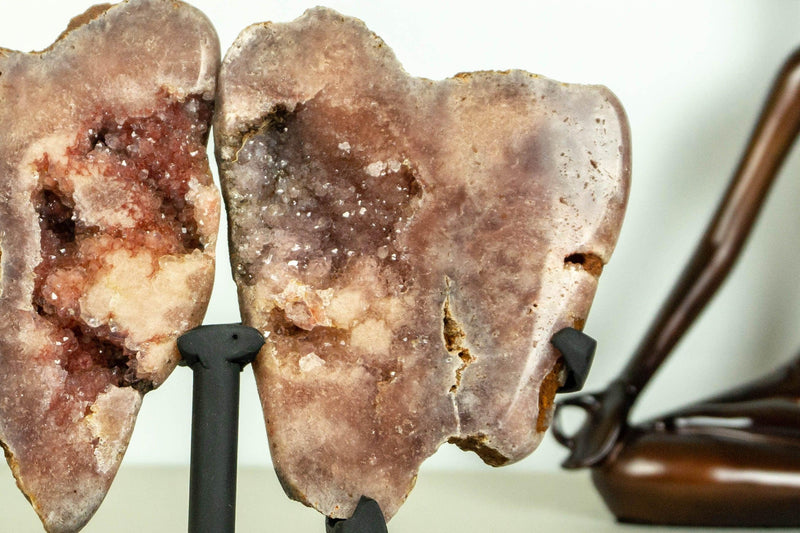 Pink Amethyst  Butterfly Wings Geode, Angel Wings collective