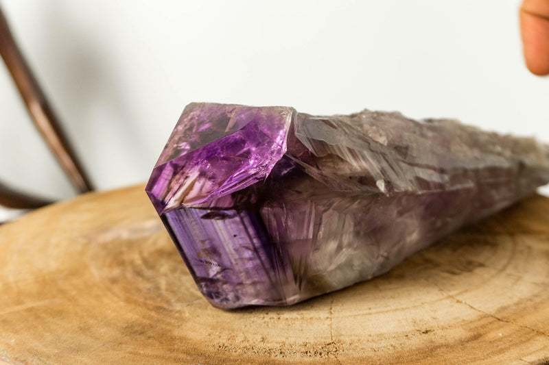 X-Large Bahia Amethyst Scepter with Phantoms, Dragon Tooth Amethyst i_did