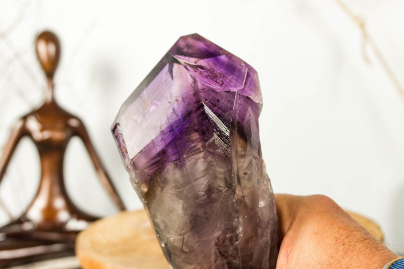 X-Large Bahia Amethyst Scepter with Phantoms, Dragon Tooth Amethyst i_did