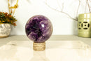 Amethyst Crystal Sphere with Deep Purple and Large Amethyst Points collective