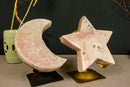 Large Pink Amethyst Moon and Star Set collective