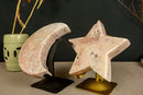 Large Pink Amethyst Moon and Star Set collective