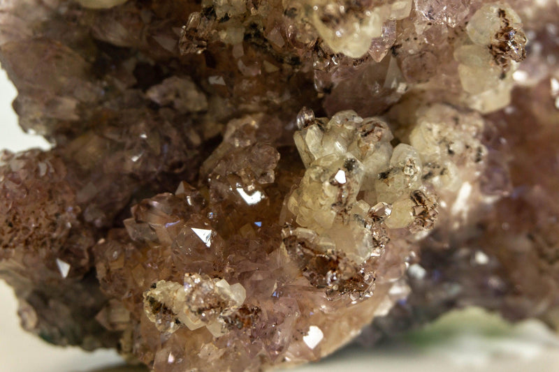 Amethyst Flower Rosette Plate Cluster with Calcite Inclusions, Collector Grade collective