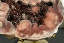 Aaa Pink Amethyst Geode with Red and Pink Amethyst Druzy, Rare collective