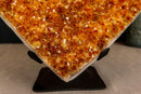 Large Citrine Heart with Deep Orange Color, AA Grade Quality collective