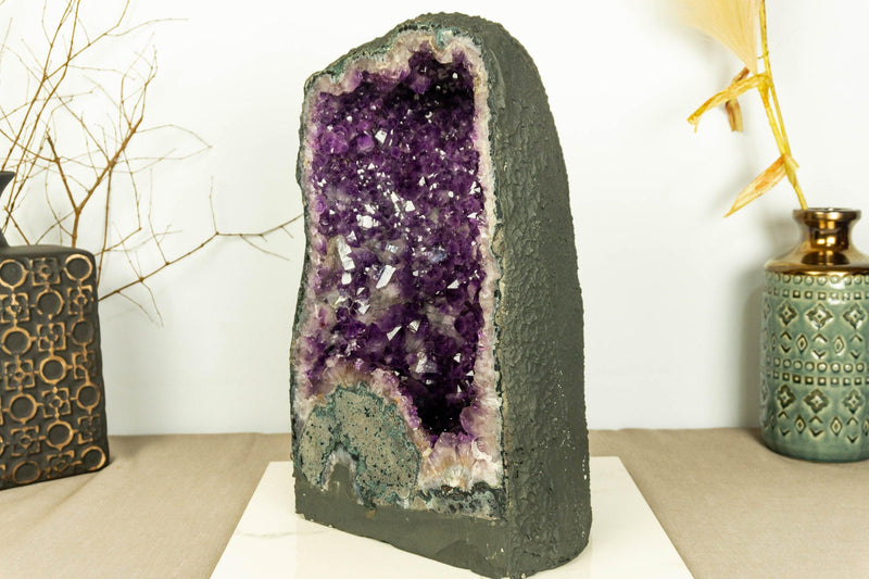 Amethyst Cathedral Geode, Deep Purple Aa Quality Amethyst collective