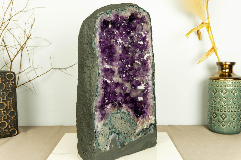 Amethyst Cathedral Geode, Deep Purple Aa Quality Amethyst collective