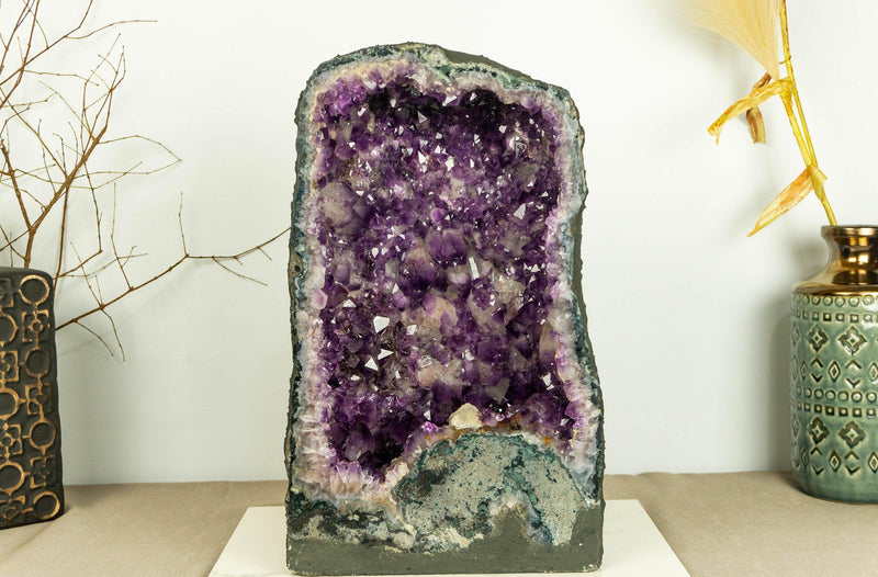 Amethyst Cathedral Geode, Deep Purple Aa Quality Amethyst collective