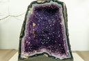 Deep Purple Amethyst Cathedral Geode with Banded Agate, Aa Grade collective