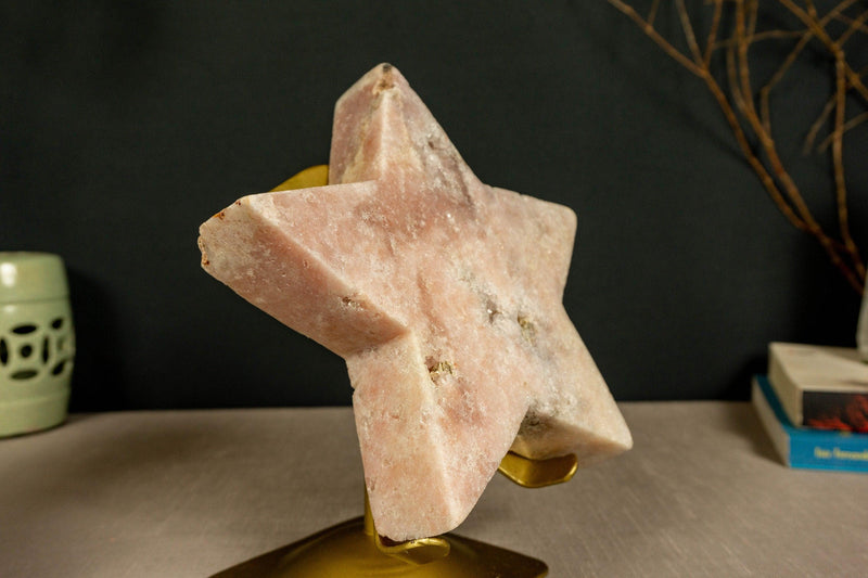 Large Pink Amethyst Moon and Star Set collective