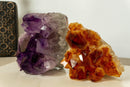 Set of Aaa Amethyst and Citrine Clusters with X Large Points collective