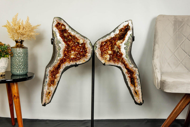 Citrine Geode Wings, Butterfly Angel Wings, Aaa Collector Grade i_did
