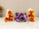 Set of Aaa Amethyst and Citrine Clusters with X Large Points collective