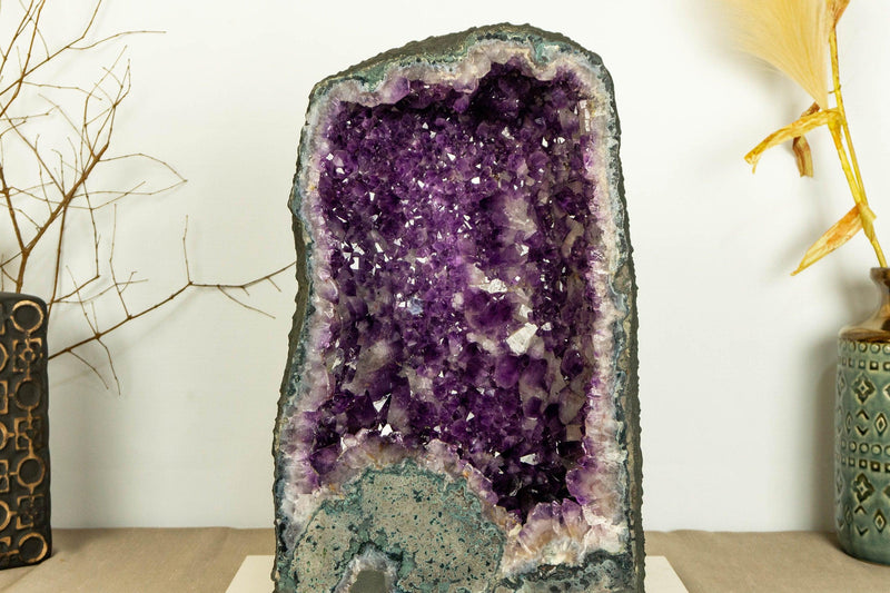 Amethyst Cathedral Geode, Deep Purple Aa Quality Amethyst collective