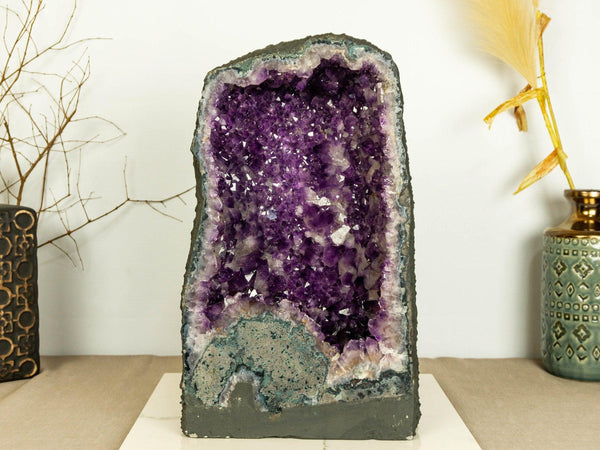 Amethyst Cathedral Geode, Deep Purple Aa Quality Amethyst collective