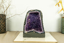 Deep Purple Amethyst Cathedral Geode with Banded Agate, Aa Grade collective