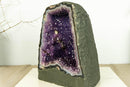 Deep Purple Amethyst Cathedral Geode with Banded Agate, Aa Grade collective