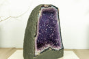 Deep Purple Amethyst Cathedral Geode with Banded Agate, Aa Grade collective
