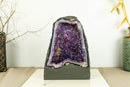 Deep Purple Amethyst Cathedral Geode with Banded Agate, Aa Grade collective
