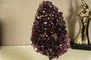 Amethyst Flower Rosette Cluster with Calcite Inclusions, Collector Grade collective