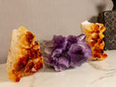 Set of Aaa Amethyst and Citrine Clusters with X Large Points collective