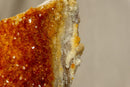 Deep Orange Citrine Cluster, High Quality with Galaxy Druzy Citrine Crystal collective