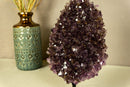 Amethyst Flower Rosette Cluster with Calcite Inclusions, Collector Grade collective