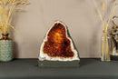 Citrine Cathedral Geode with Stalactite Flowers, Aaa Grade Orange Citrine i_did