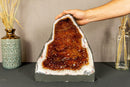 Citrine Cathedral Geode with Stalactite Flowers, Aaa Grade Orange Citrine i_did