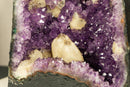 Small Purple Amethyst Cathedral Geode with Stalactite Flowers and Calcite i_did