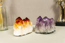 Set of Aaa Amethyst and Citrine Clusters with X Large Points collective