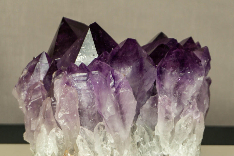 Amethyst Cluster with Extra Large Deep Purple Amethyst Points, Aaa Quality collective