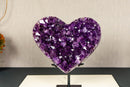 Large Amethyst Heart with Grape Jelly Purple Amethyst Druzy, Aaa Quality collective